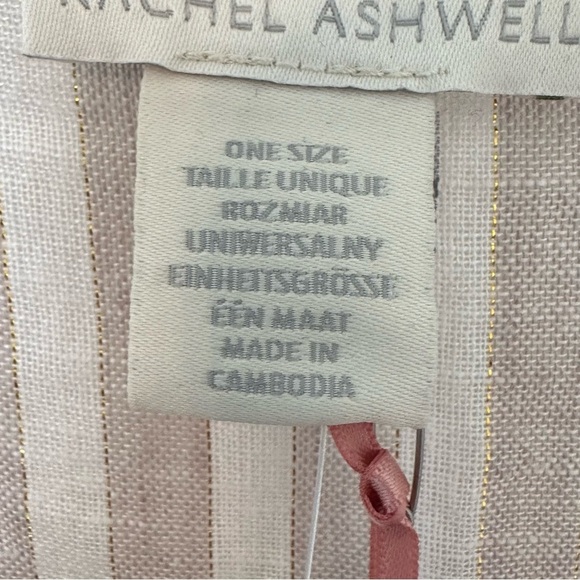 K153 Rachel Ashwell Linen Blend Striped Kimono NWT OSFM - Picture 2 of 6